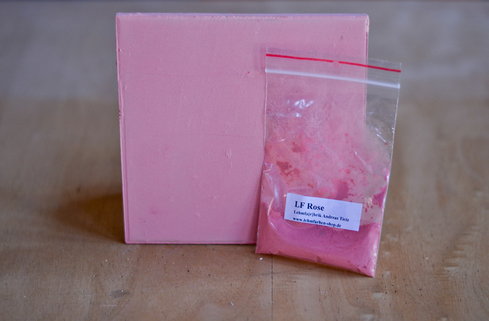 Bild 1 von Lehmfarbe Rose 2.0 (Rosarot) samtrau  / (Menge) 0,25 kg